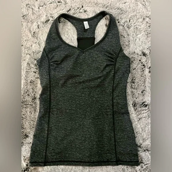 RUC Gap Black Racerback Tank Top built-in bra, yoga, athletic, medium - Picture 9 of 15